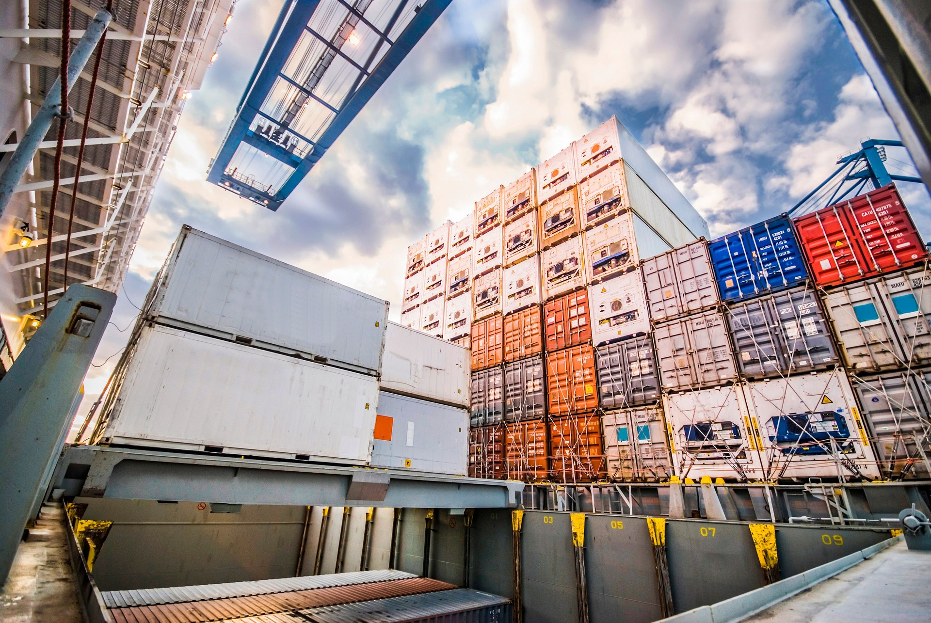Container Cargo Transfer Operation in Durban South Africa